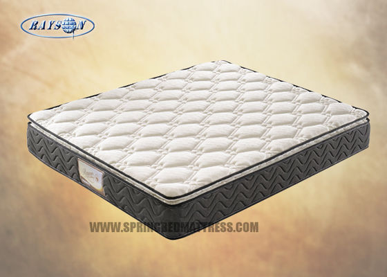 Pillow Top Bonnell Mattress With Knitted Fabric Convoluted Foam Roll Pakage