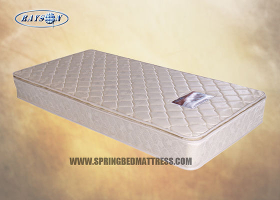 Polyester Tricot Fabric Firm Bonnell Spring Mattress , Pillow Top Foam Spring Mattress