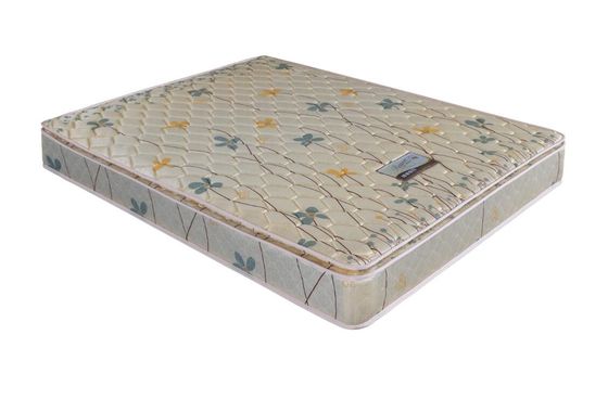 Comfortable Queen Size Bonnell Coil Mattress With Flower Pattern , Luxury Hotel Mattress Toppers