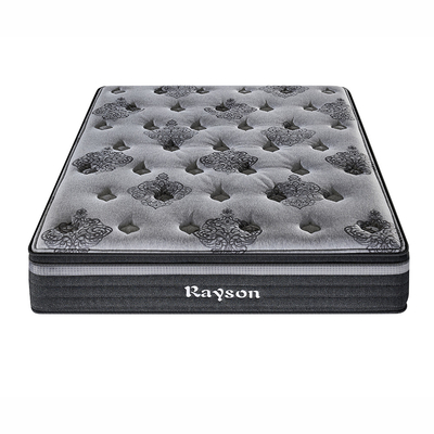 Dark Color Medium Firmness Spring Bed Mattress Two Sided Pocket Spring System