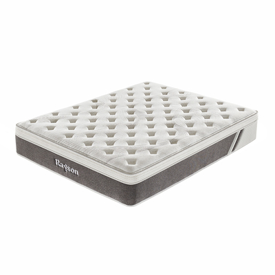 Comfortable Pocket Spring Mattress Euro Top Flat Compressed