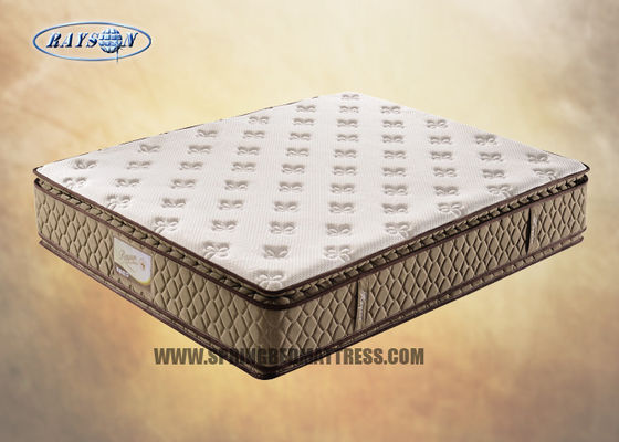 Luxurious Compressed 14 Inch Double Bed Zoned Mattress With Memory Foam