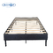 Knitted Fabric Plywood Platform Beds Frame Mattress Base Gray Color