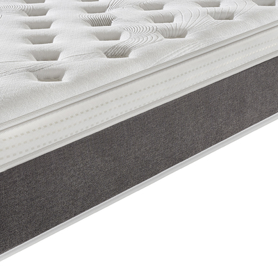 Comfortable Pocket Spring Mattress Euro Top Flat Compressed