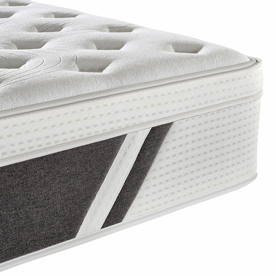 Comfortable Pocket Spring Mattress Euro Top Flat Compressed