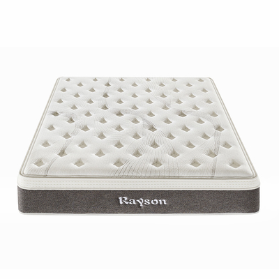 Comfortable Pocket Spring Mattress Euro Top Flat Compressed