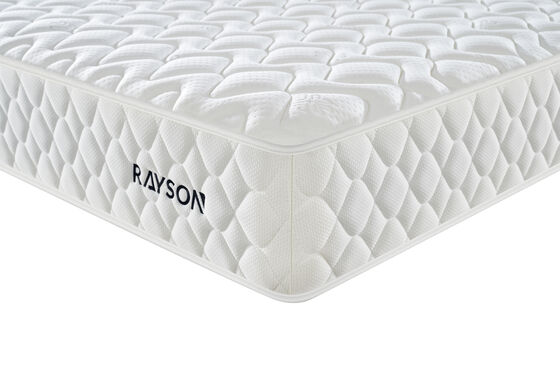 3-Star Hotel Grade Pocket Spring Mattress – White Top Fabric, Anti-Disturbance, Ergonomic Support, Customizable for Bulk Hotel Projects