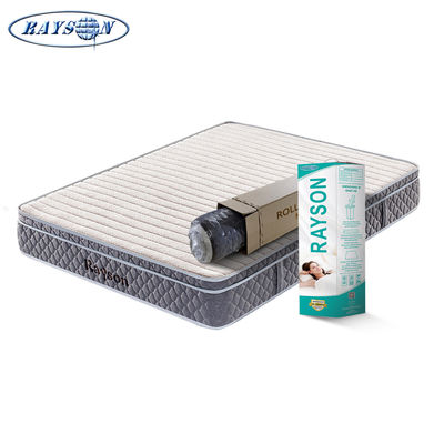 10 Inch Grey Europe Top Pocket Spring Mattress In A Box